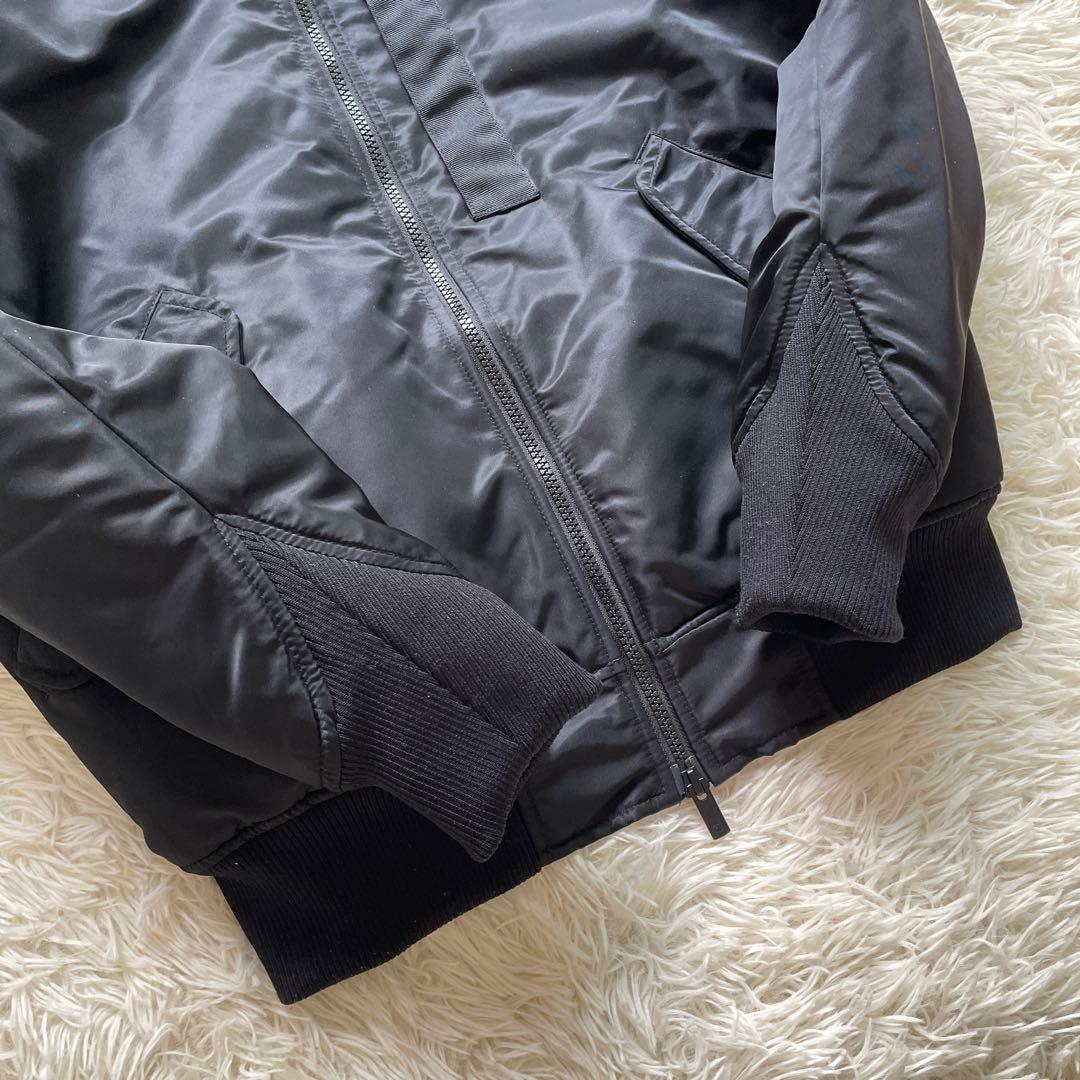 美品 UNIQLO +J MA-1 フライトジャケット ダウン ブラック S