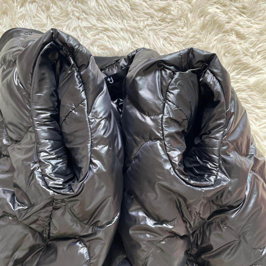 美品 UNIQLO +J MA-1 フライトジャケット ダウン ブラック S