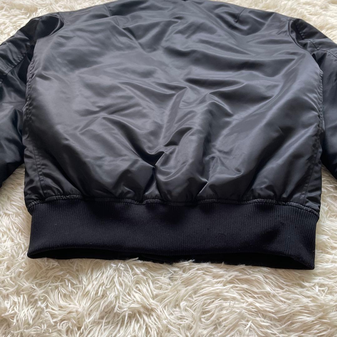 美品 UNIQLO +J MA-1 フライトジャケット ダウン ブラック S