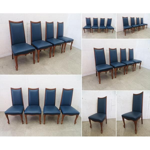 美品■マルニ■ベルサイユシリーズ■ダイニングチェア■4脚セット■30万円■鋲打ち