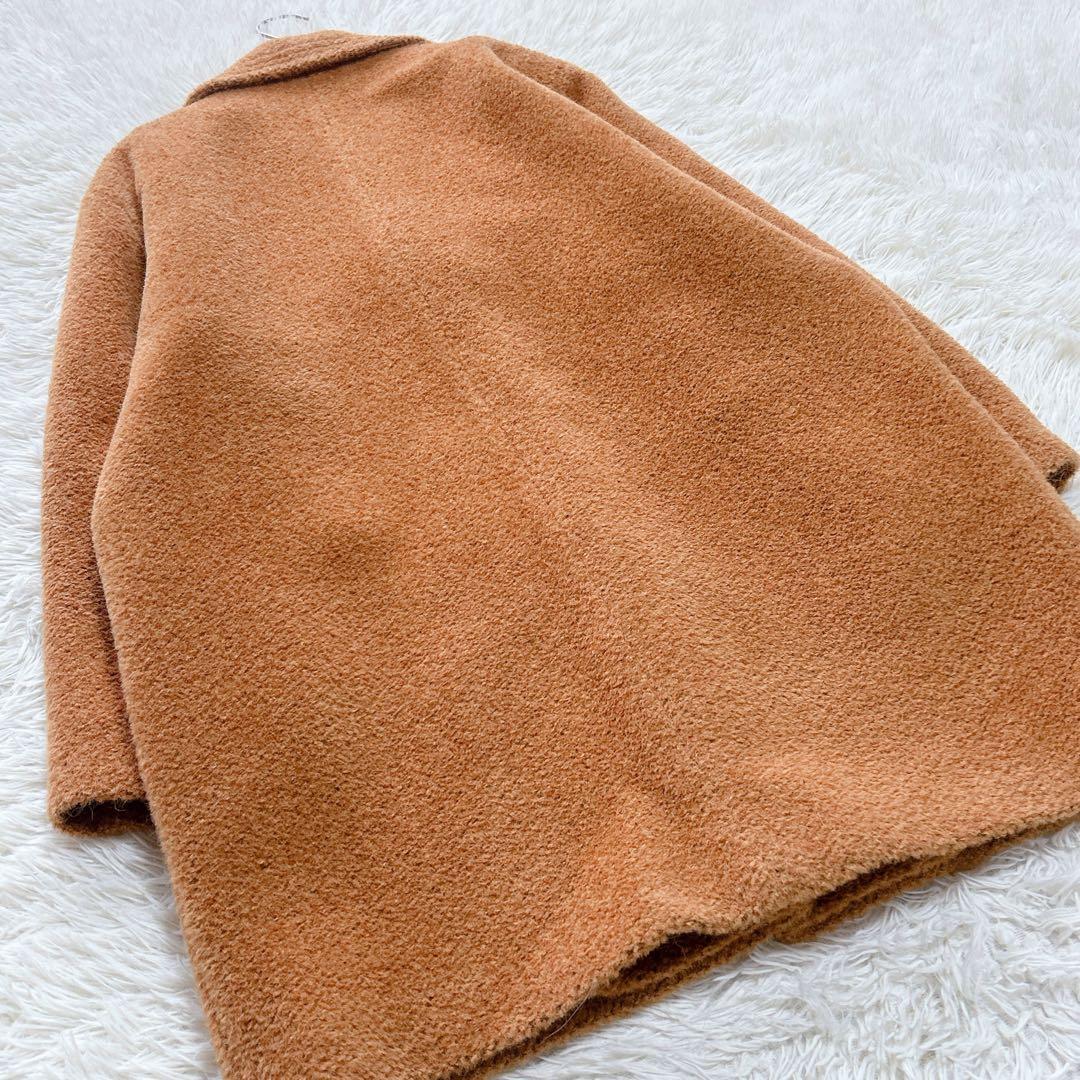 【美品】AGNONA　最高級MARTORAアルパカ素材　チェスターコート　XL