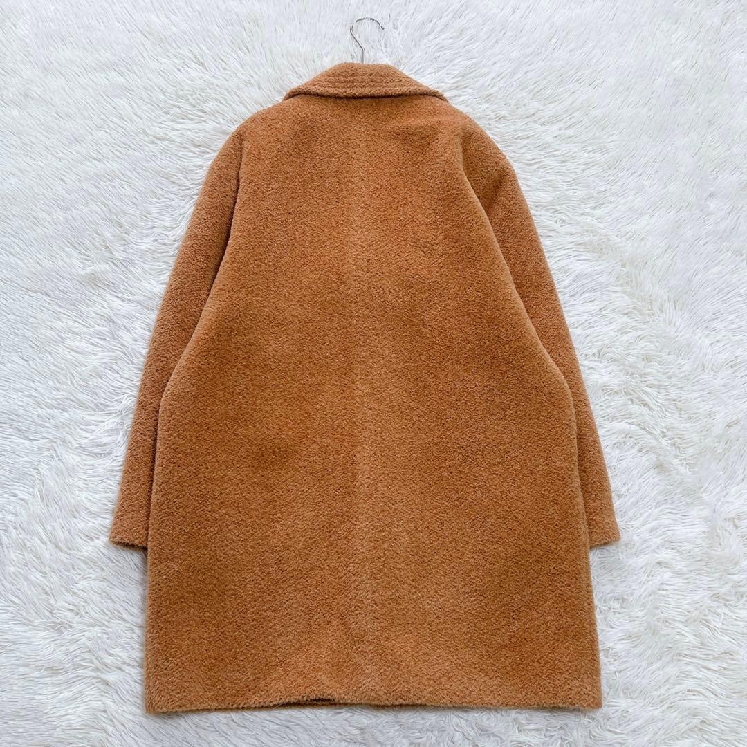 【美品】AGNONA　最高級MARTORAアルパカ素材　チェスターコート　XL