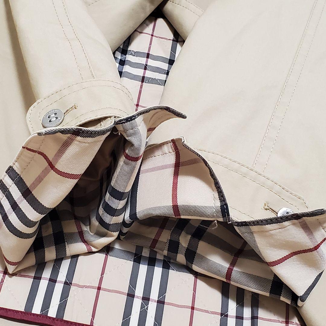 希少✨美品 BURBERRY ベージュ ステンカラーコート チェック裏地