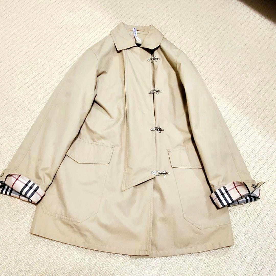 希少✨美品 BURBERRY ベージュ ステンカラーコート チェック裏地