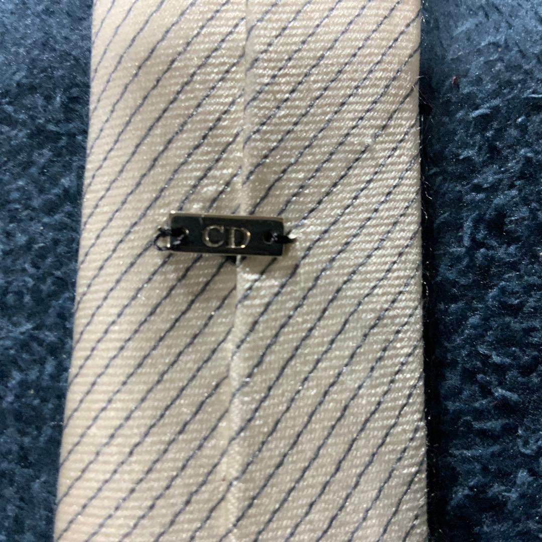 Dior シルク ネクタイ 日本製 クリーム色