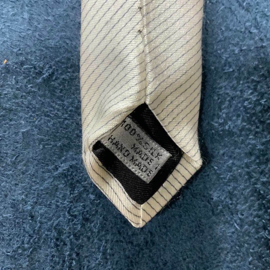 Dior シルク ネクタイ 日本製 クリーム色