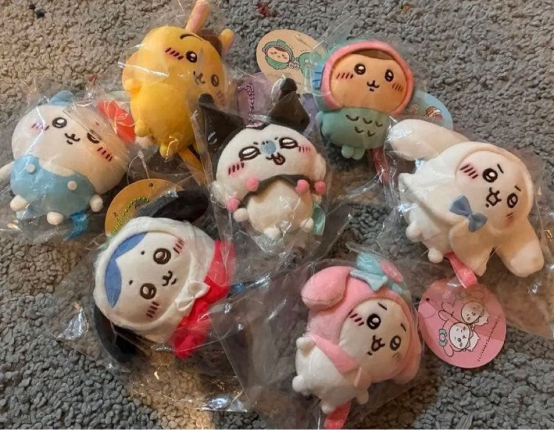 ちいかわ✕サンリオキャラクターズ ぷちミニマスコット 7種 コンプリート セット