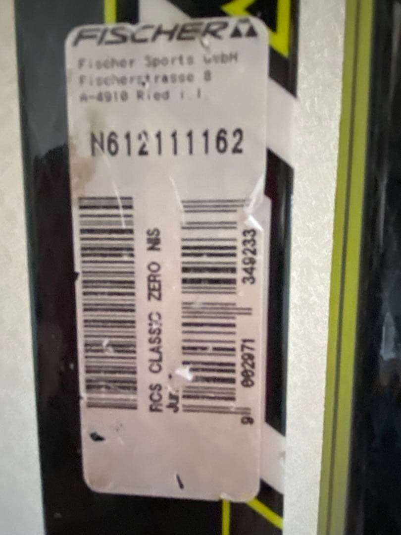 クロスカントリースキー FISCHES ZERO 162センチ