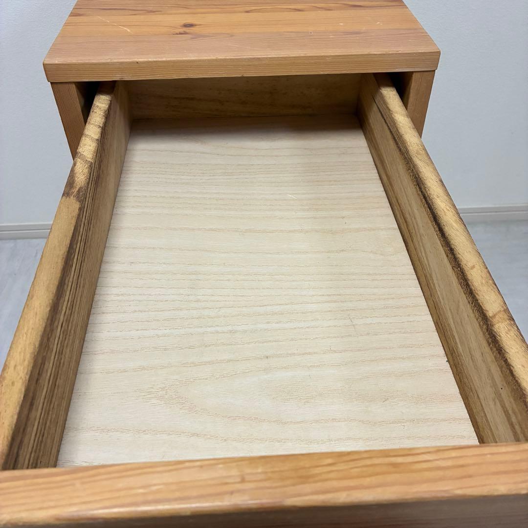 【廃盤】 無印良品 パイン材デスク用 サイドキャビネット