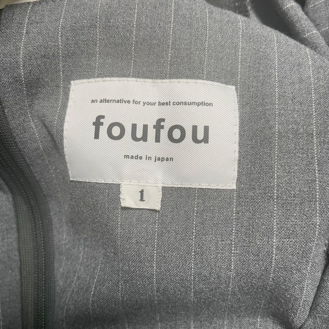 foufou クラシカルストライプバイカラーワンピース　美品