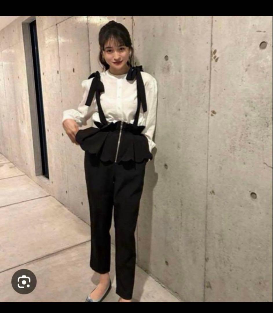 美品Bibiy.MELINDA SUSPENDERPANTSメリンダサスペンダー