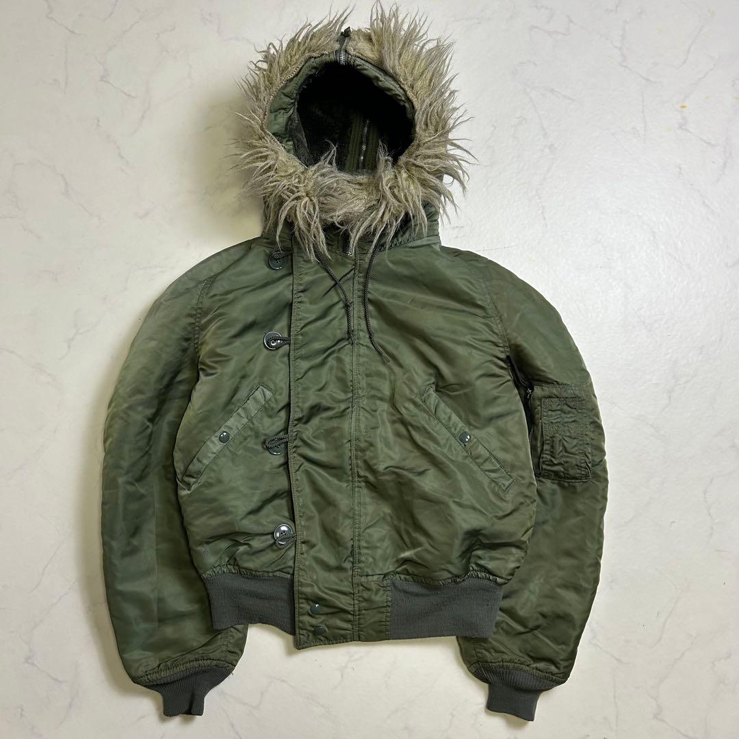 【USA製】90s アルファインダストリーズ N-2B フライトジャケット L