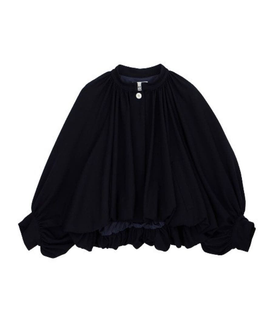 Ameri BALLOON SHORT BLOUSON ネイビー Sサイズ