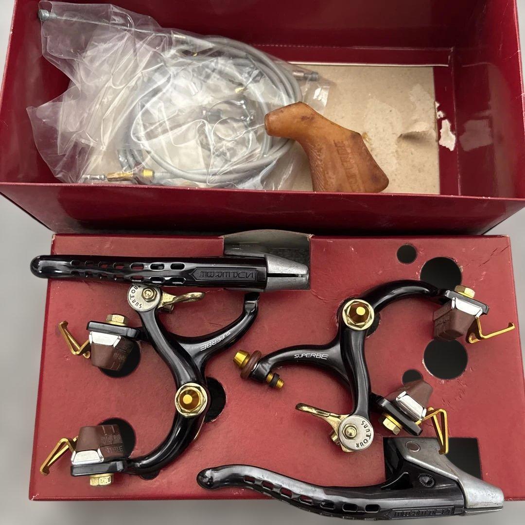 SUNTOUR SUPERBE PRO キャリパーブレーキセットブラックゴールド