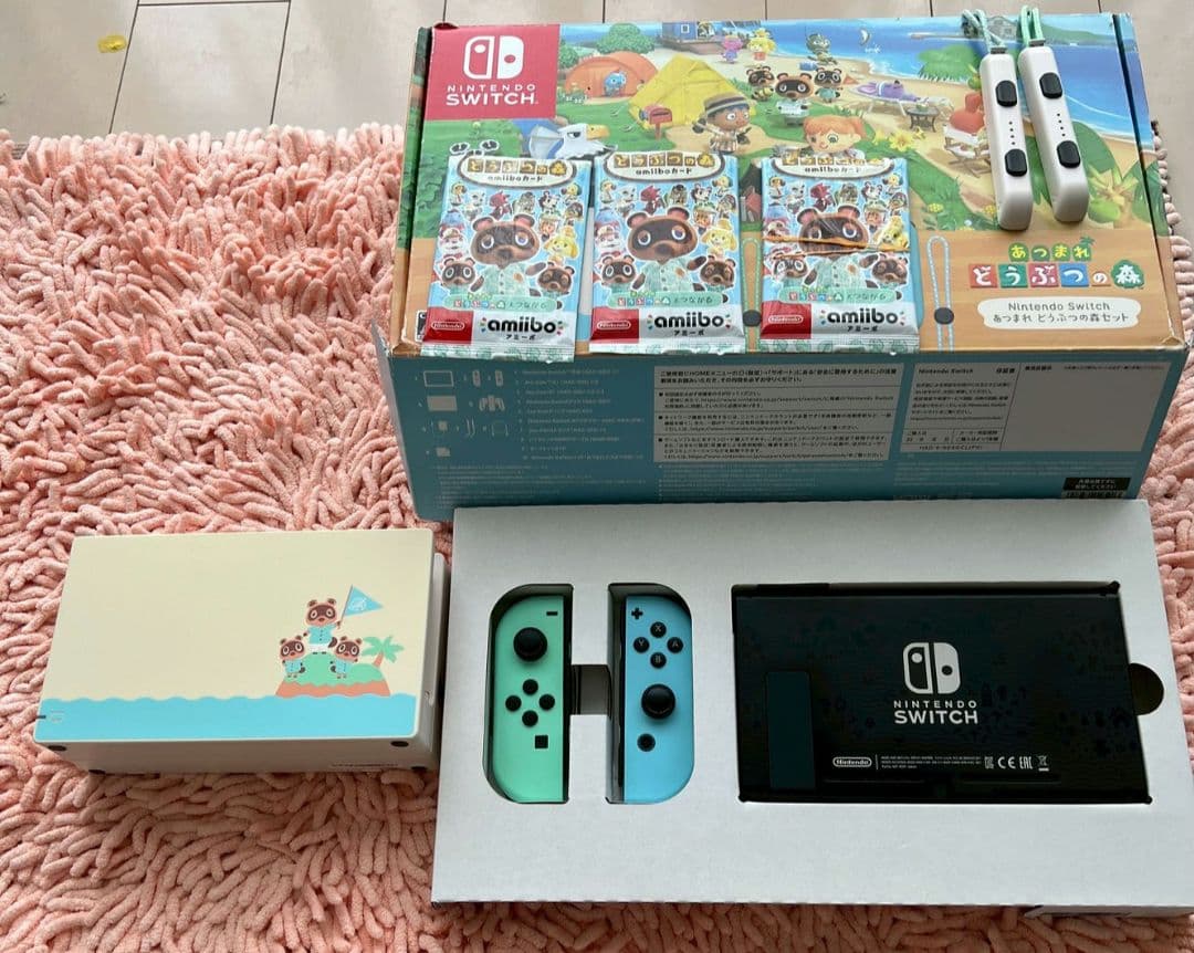 あつまれ どうぶつの森セット本体・amiiboカード・攻略本