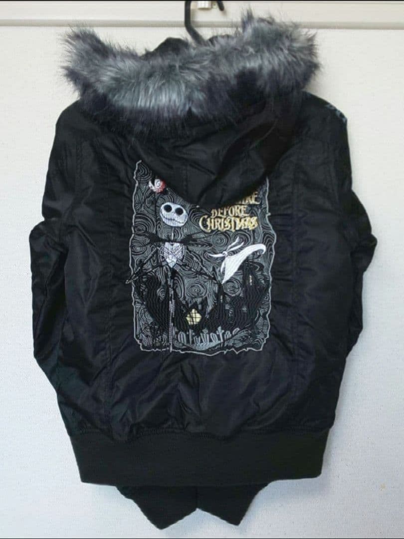美品 Disney ナイトメアビフォアクリスマス　アウター　ブルゾン　ブラック