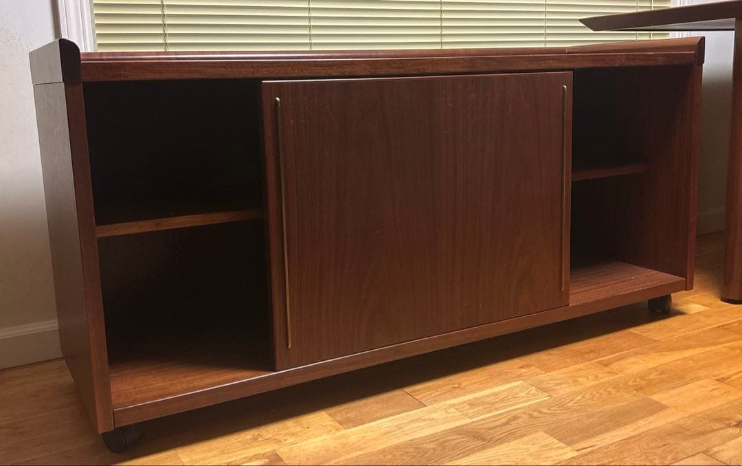 オープンキャビネット ダークブラウン　木製