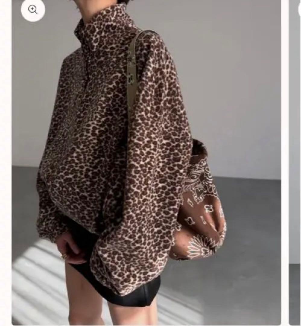 【comosmos】レオパード柄のフリーストップス