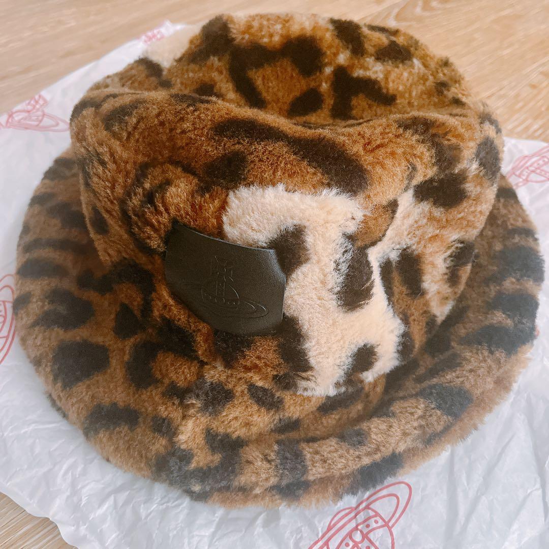 Vivienne Westwood レオパード バケットハット ファー素材