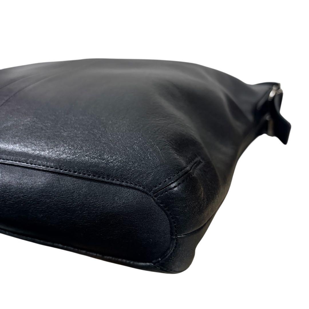 【希少 美品】オールドコーチ 9177 黒 ショルダーバッグ A4可　ブラック