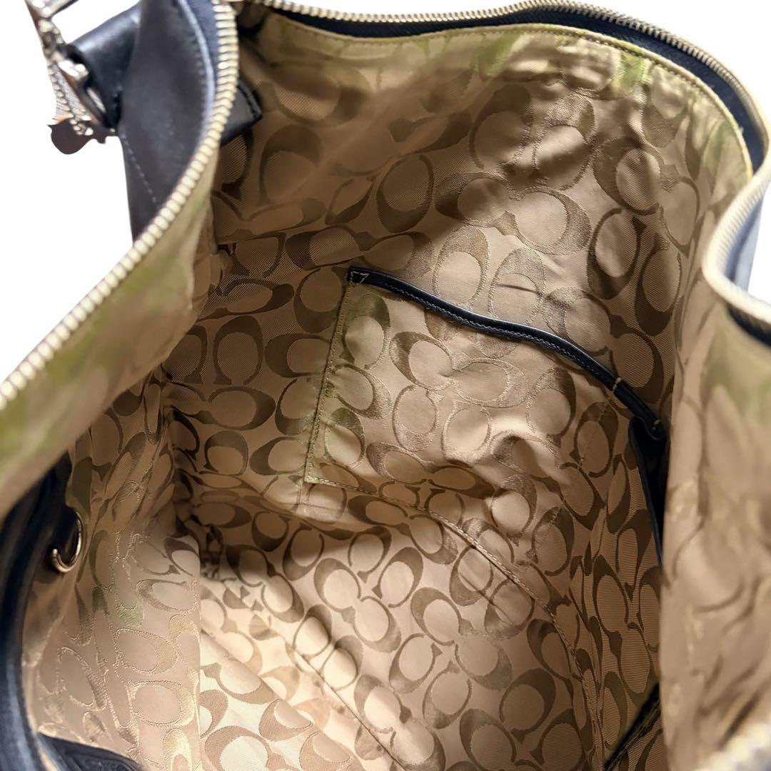 【希少 美品】オールドコーチ 9177 黒 ショルダーバッグ A4可　ブラック