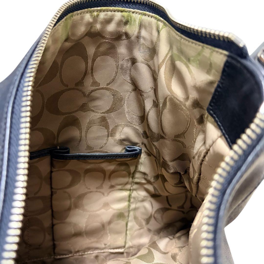 【希少 美品】オールドコーチ 9177 黒 ショルダーバッグ A4可　ブラック