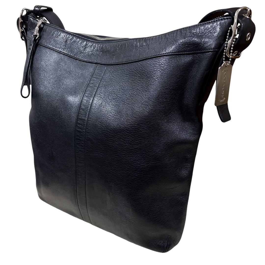 【希少 美品】オールドコーチ 9177 黒 ショルダーバッグ A4可　ブラック