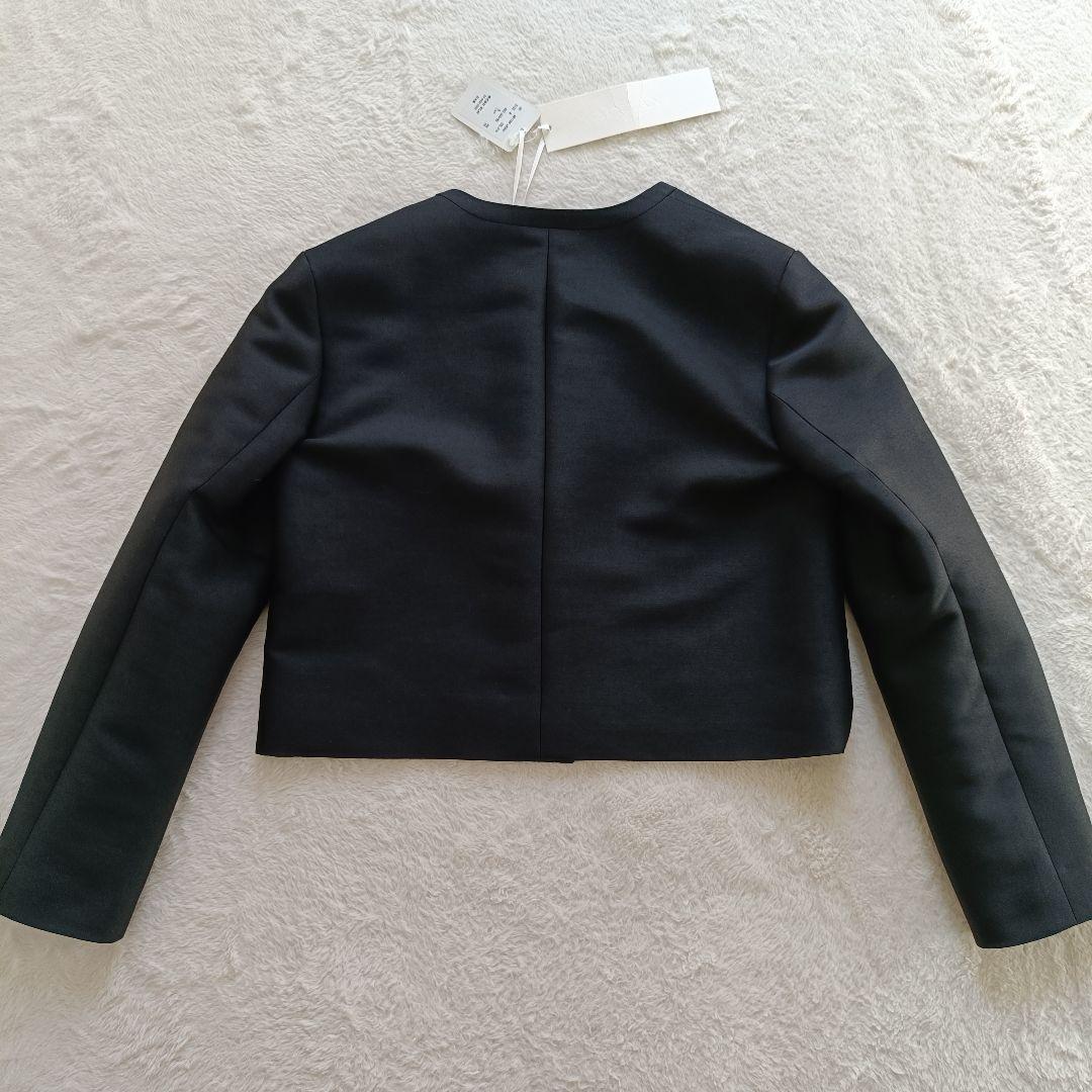 MYLAN マイラン　ノーカラージャケット　ショートジャケット　ブラック