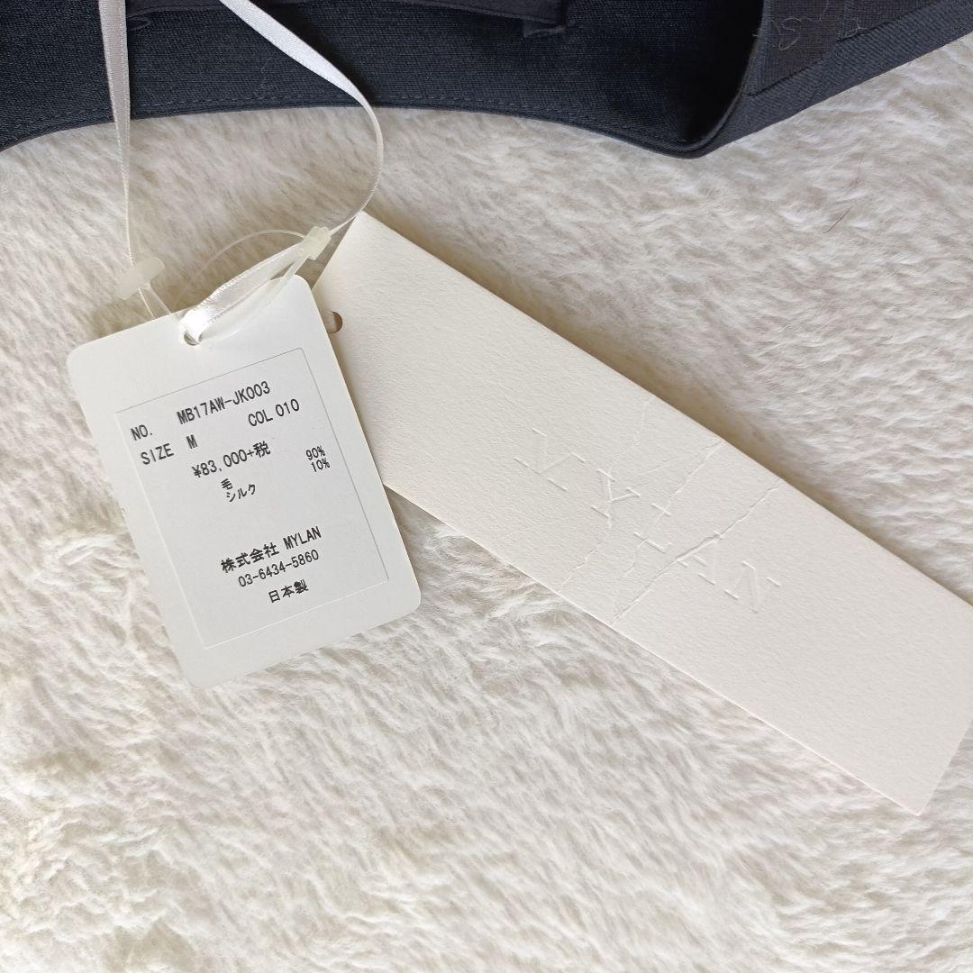 MYLAN マイラン　ノーカラージャケット　ショートジャケット　ブラック