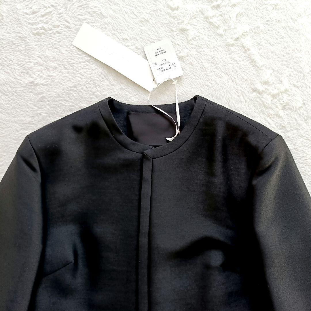 MYLAN マイラン　ノーカラージャケット　ショートジャケット　ブラック