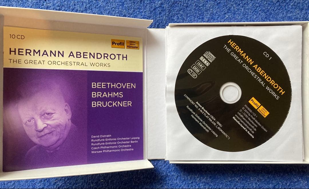 【10CD】　ヘルマン・アーベントロート 交響曲