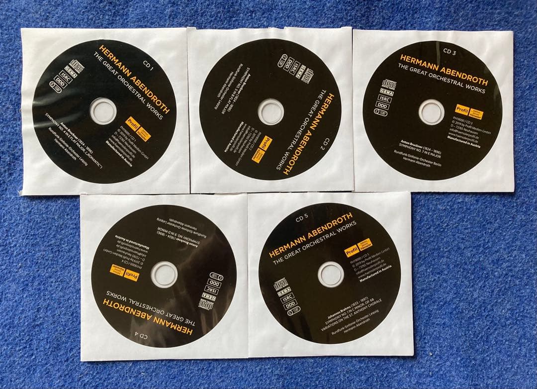 【10CD】　ヘルマン・アーベントロート 交響曲