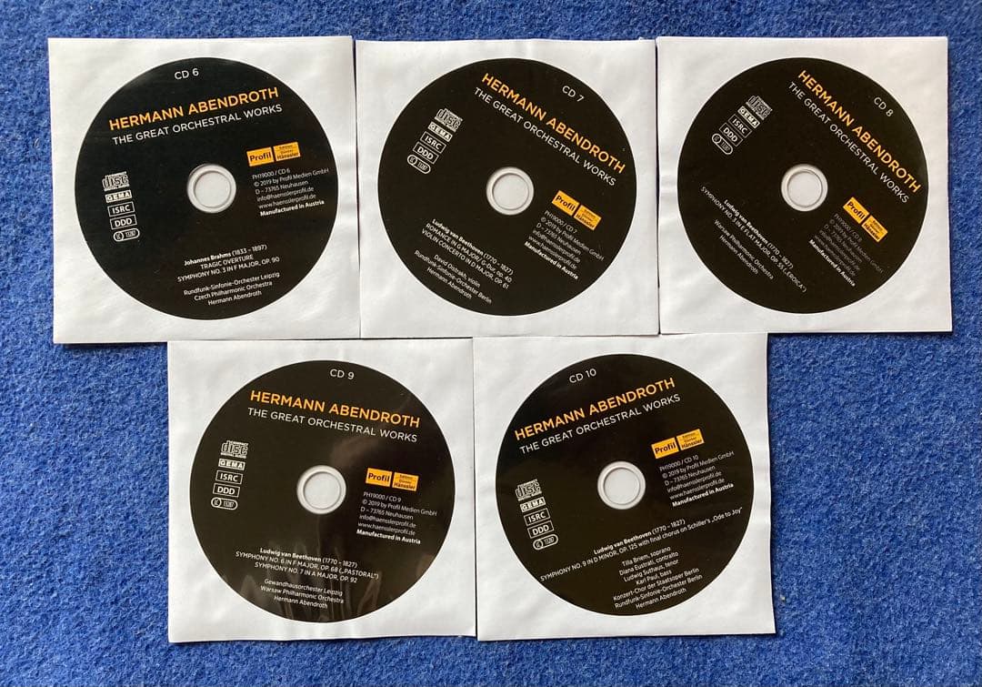 【10CD】　ヘルマン・アーベントロート 交響曲