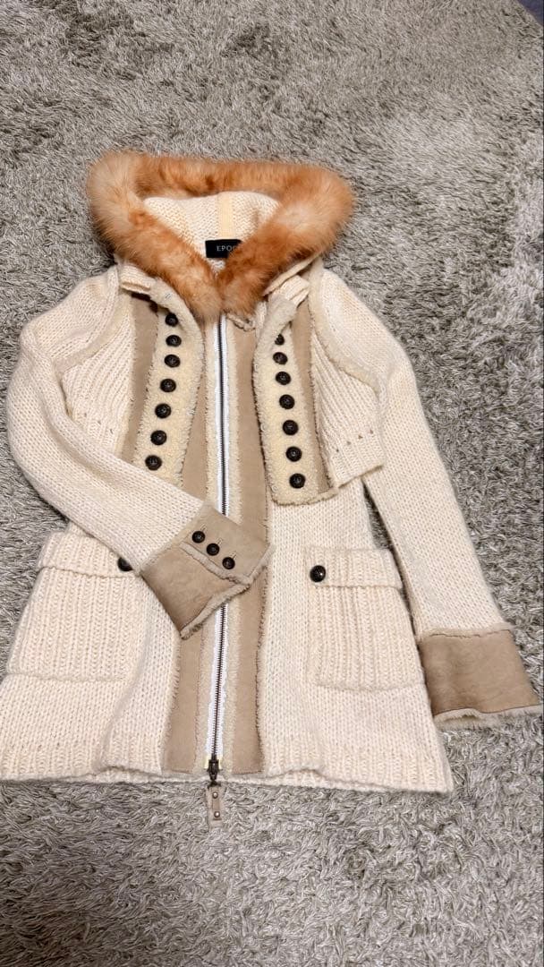 EPOCA エポカ ムートンコンビニットコート 40