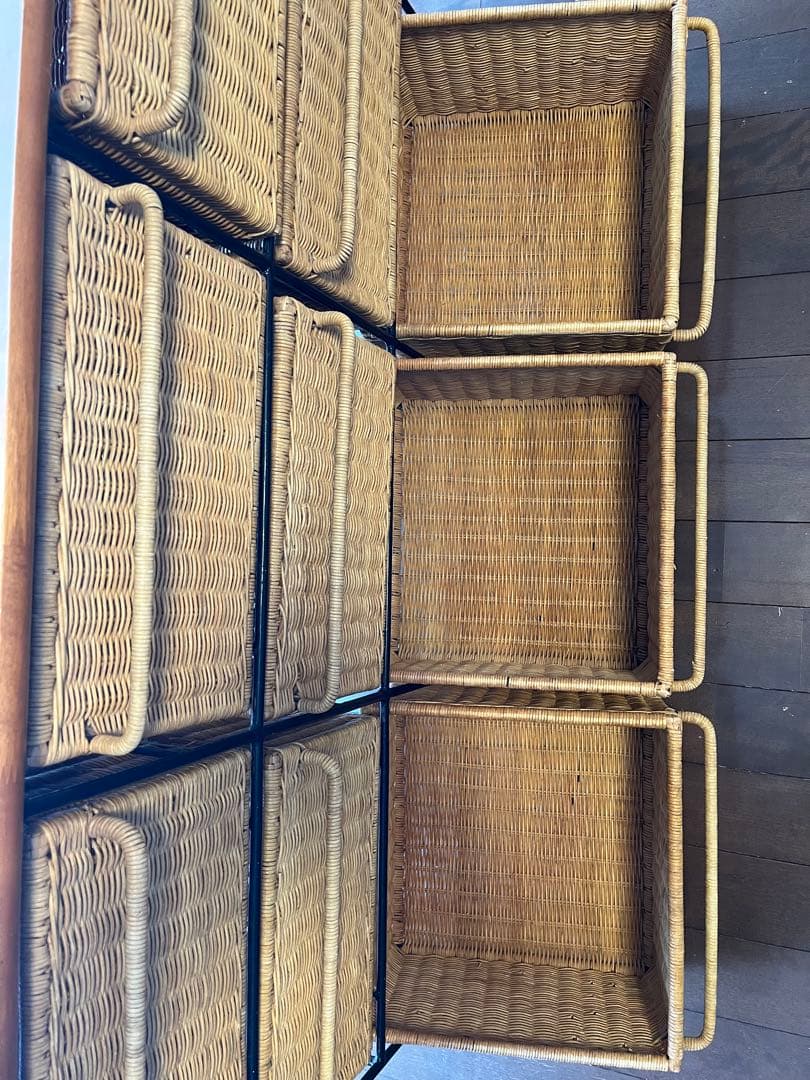 籐&アイアン 収納　ラタンチェスト