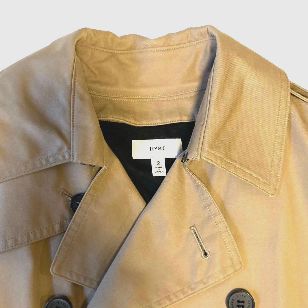 【美品】✨HYKE トレンチコートライナー付け2Way　ベージュ　サイズ2