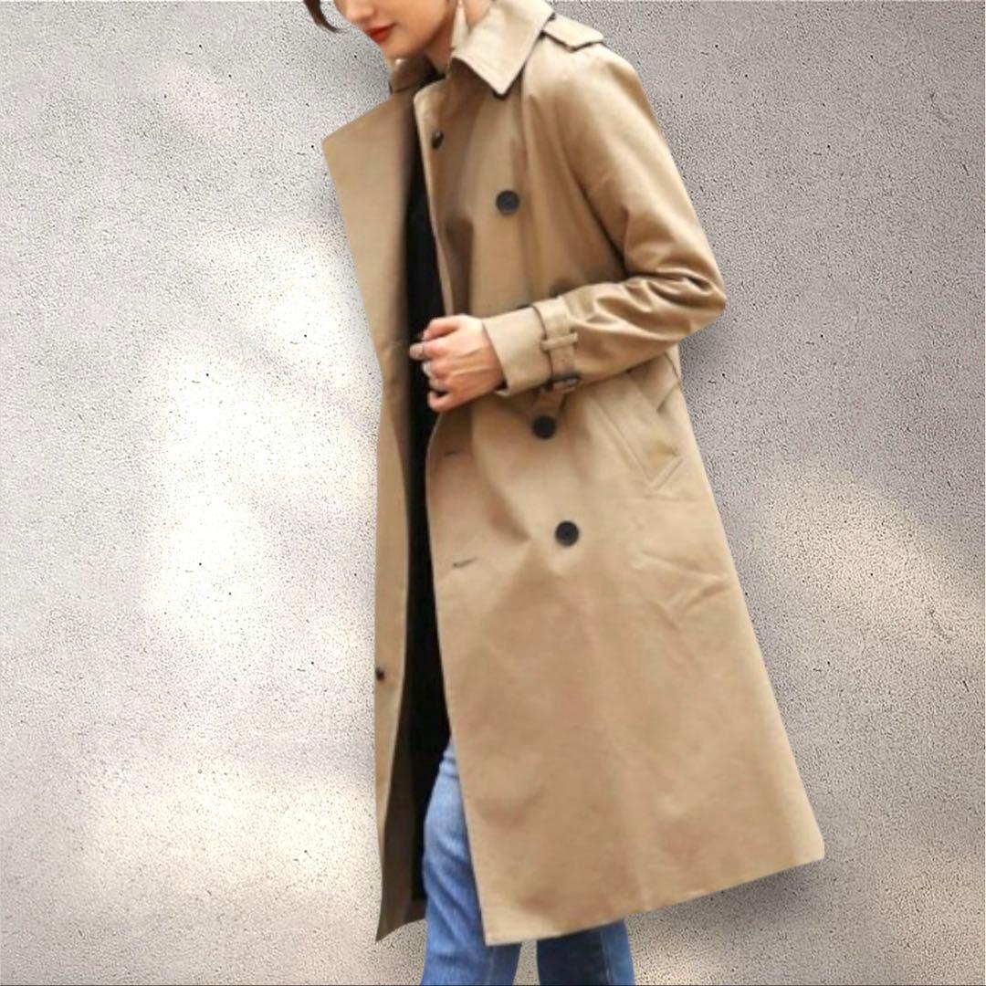 【美品】✨HYKE トレンチコートライナー付け2Way　ベージュ　サイズ2