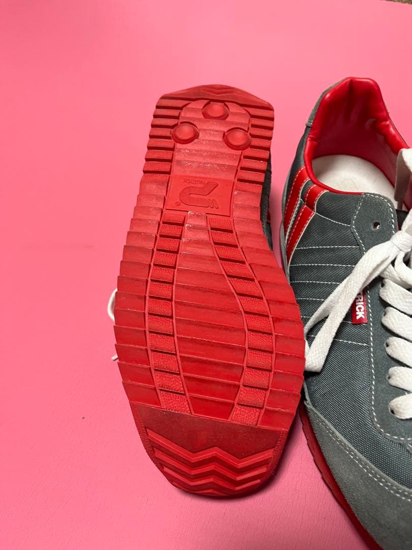 PATRICK グレー/レッド スニーカー　サイズ39