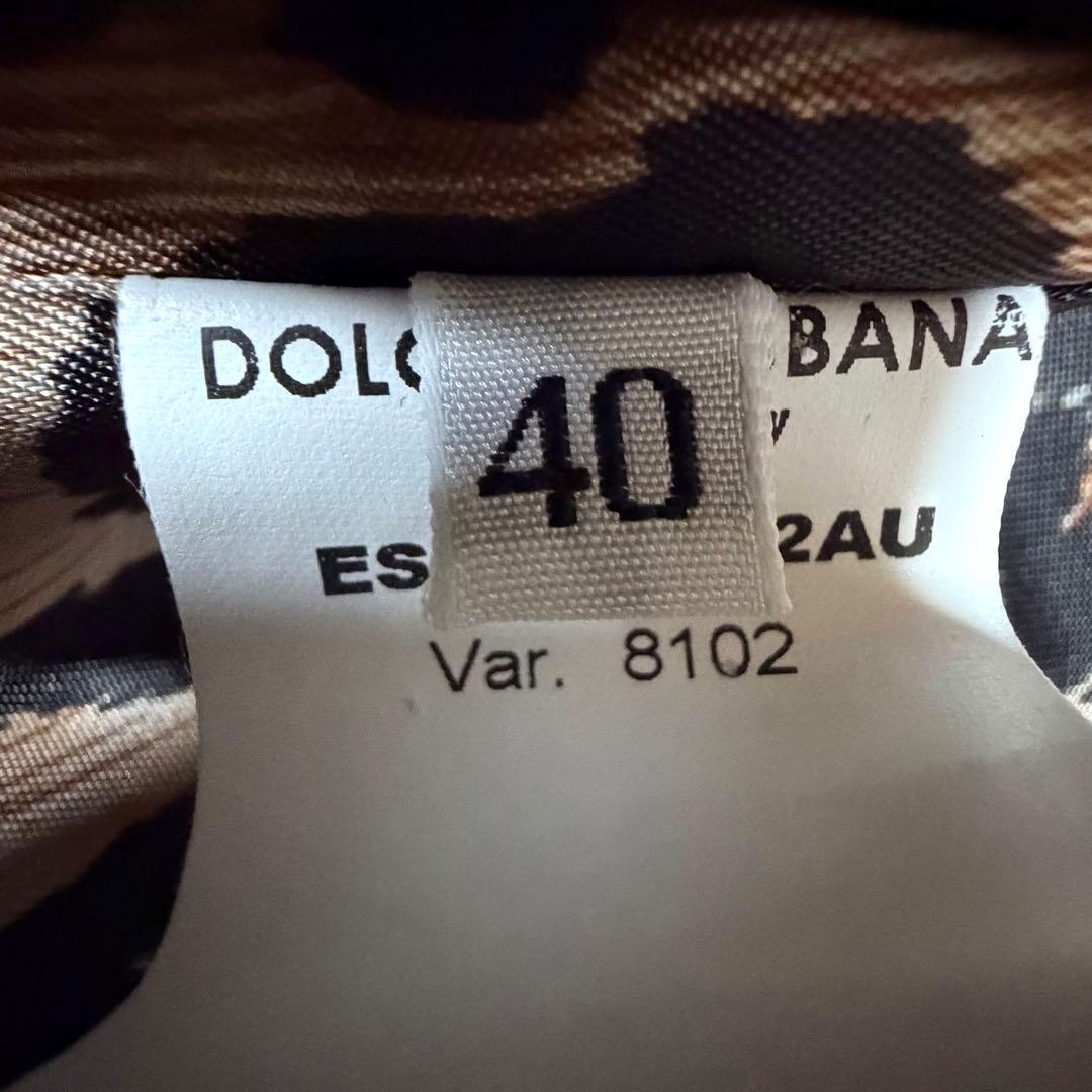 美品★DOLCE&GABBANA ドルガバ ファー付きジャケット チェック 40