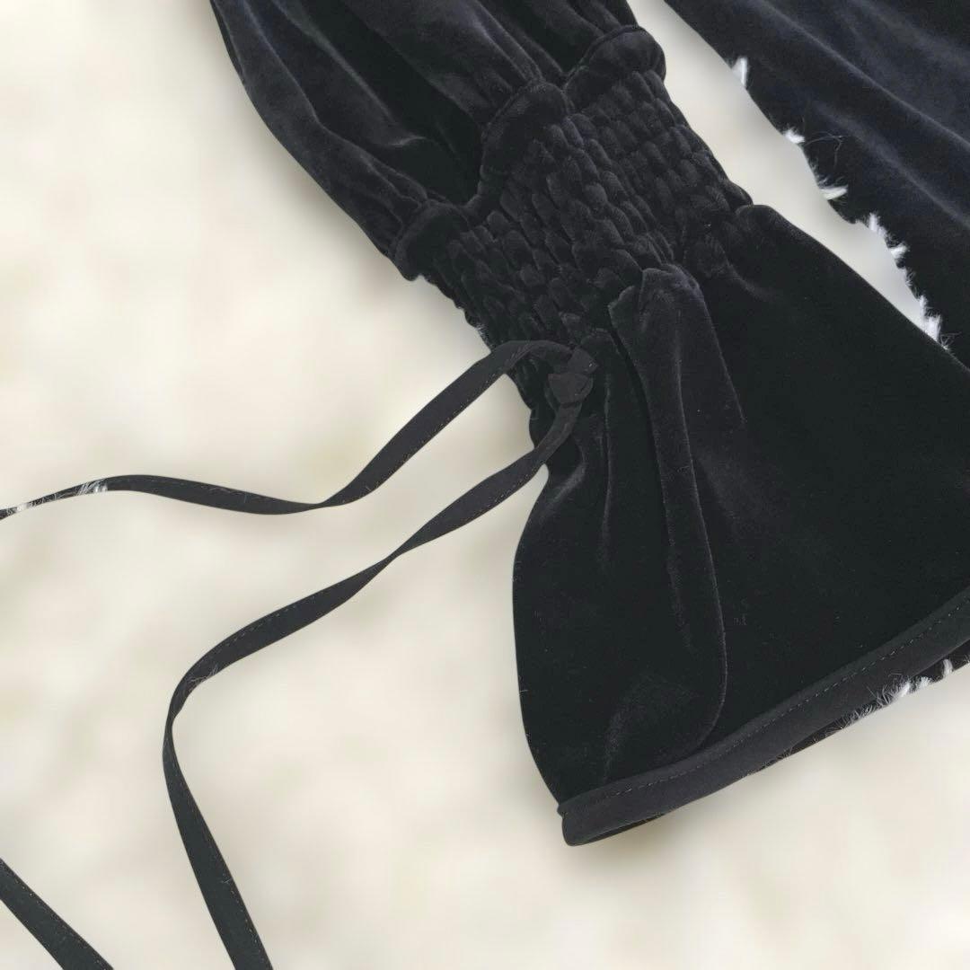 【即発送】Herlipto パーリップトゥ　ベロアワンピース　ブラック　ドレス