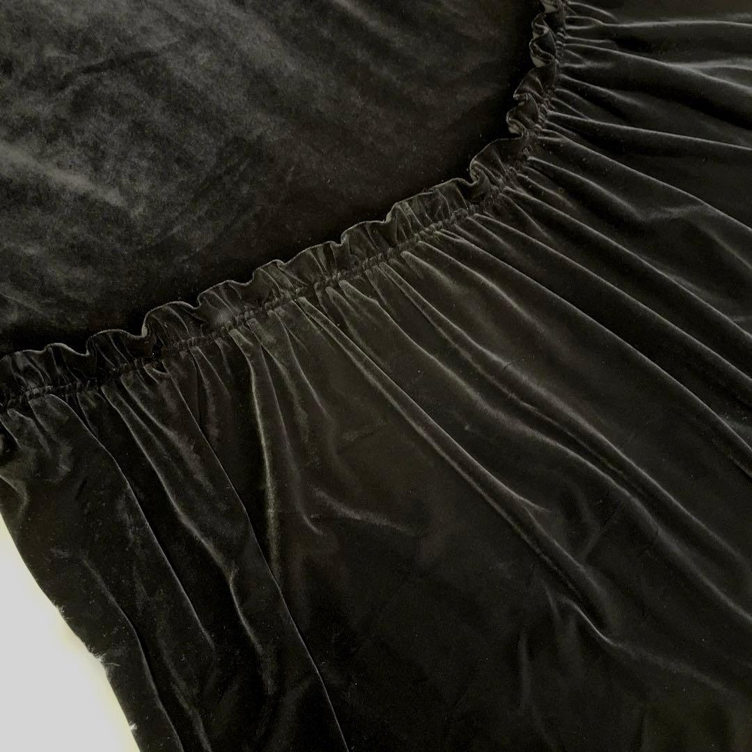 【即発送】Herlipto パーリップトゥ　ベロアワンピース　ブラック　ドレス