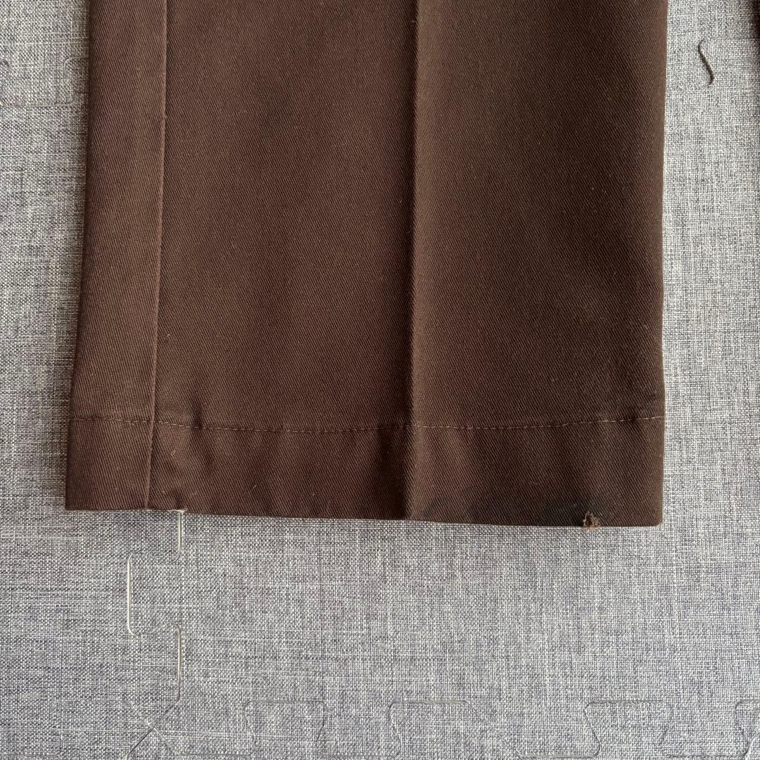 【80s】dickiesディッキーズ 874USA製 ダークブラウンW34L29