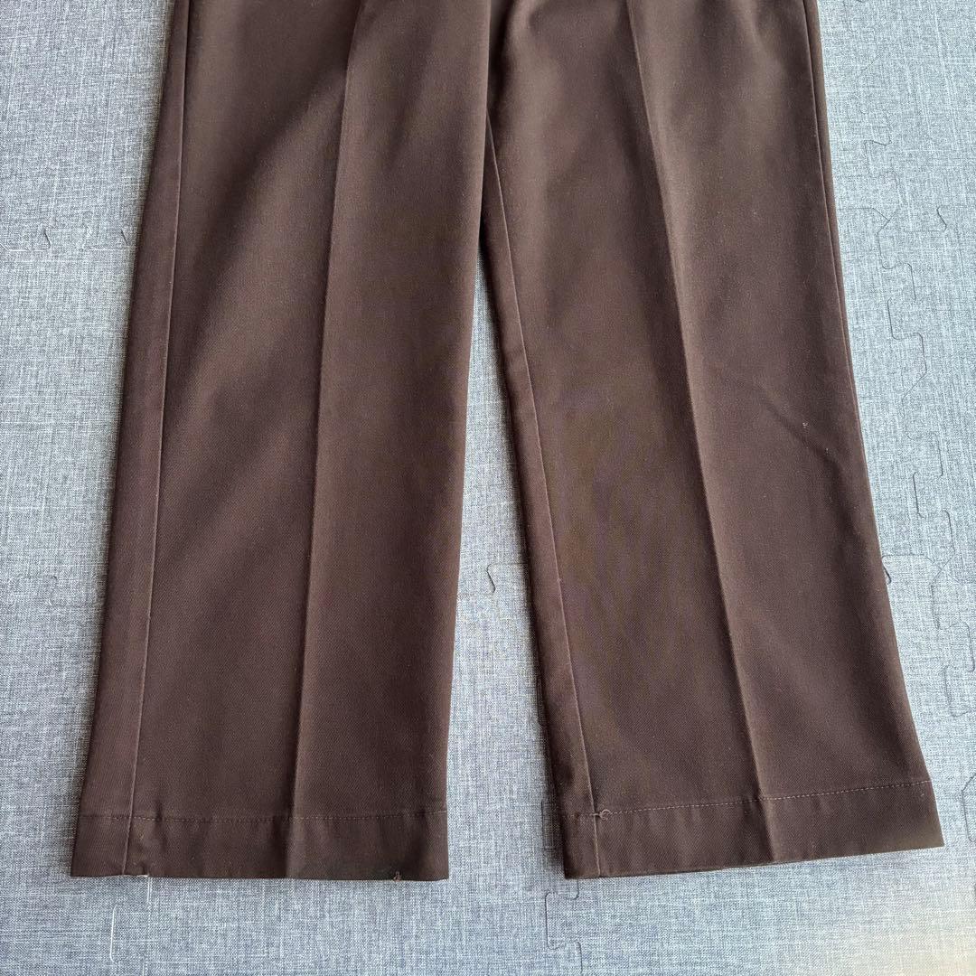【80s】dickiesディッキーズ 874USA製 ダークブラウンW34L29