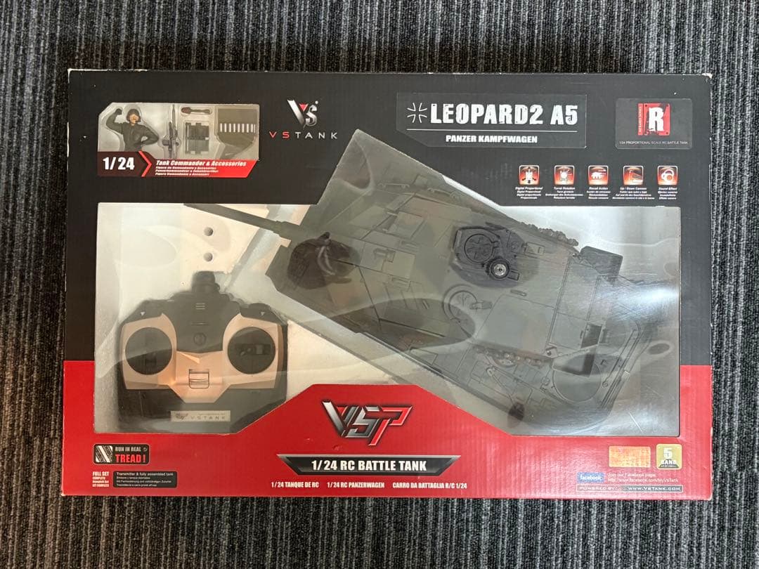 レ*ド様 1/24 RCバトルタンク LEOPARD2 A5 戦車　ラジコン　V