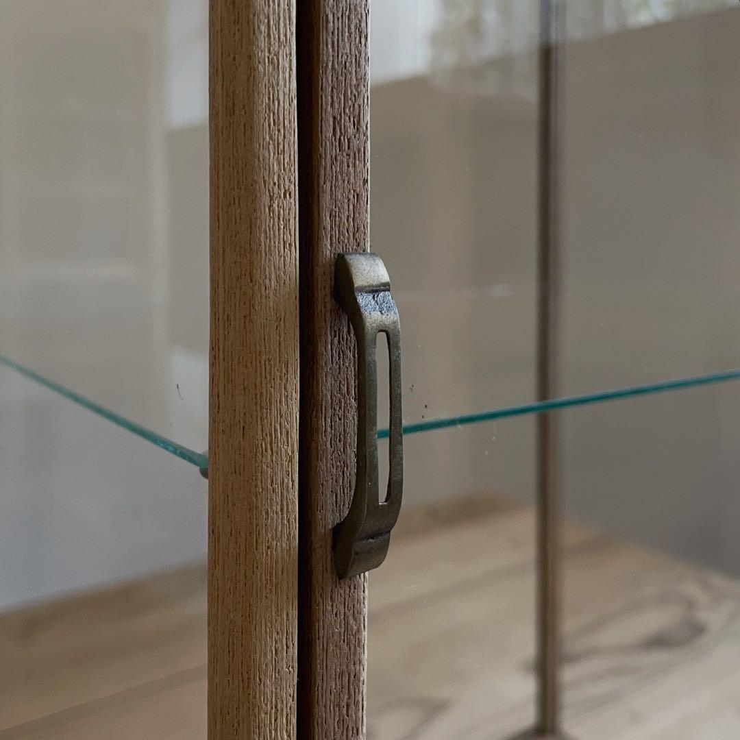 古い木枠ガラスケース　レトロ　飾り棚　古道具　アンティーク　店舗什器