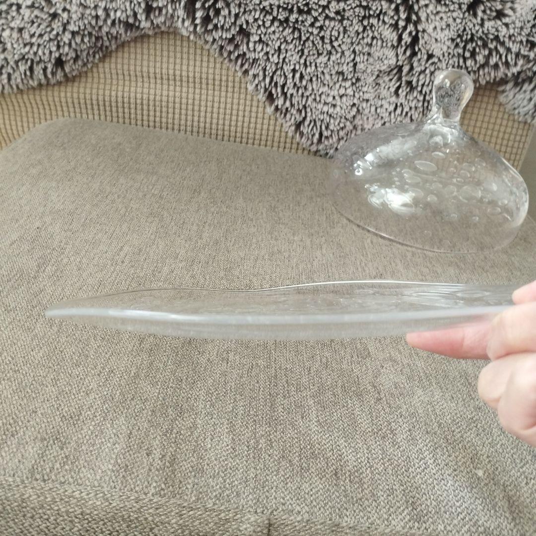 glass cafe gla_gla 高臣大介 ガラスドーム 透明菓子入れ