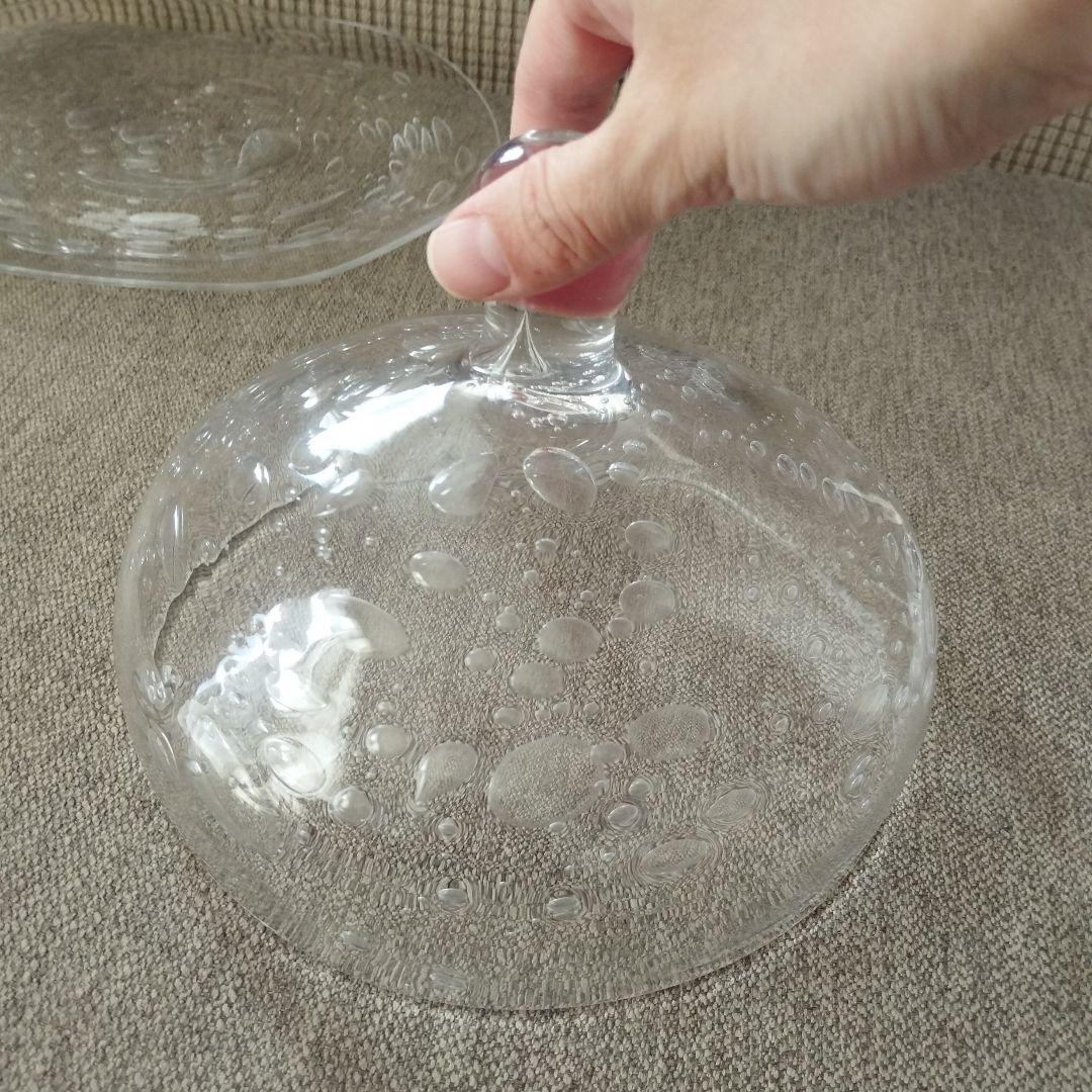 glass cafe gla_gla 高臣大介 ガラスドーム 透明菓子入れ