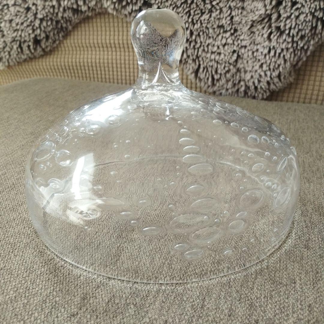 glass cafe gla_gla 高臣大介 ガラスドーム 透明菓子入れ