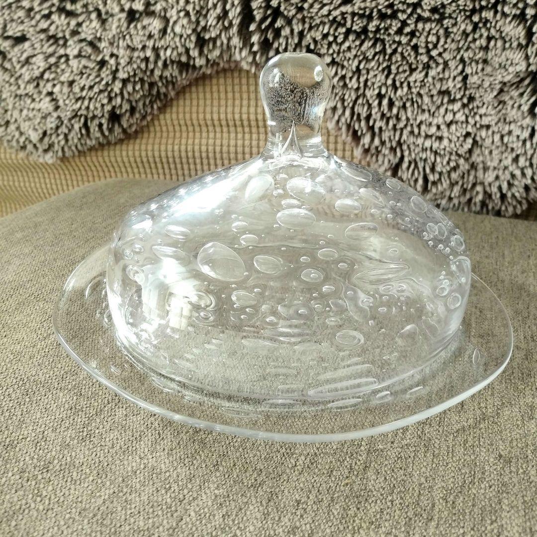 glass cafe gla_gla 高臣大介 ガラスドーム 透明菓子入れ