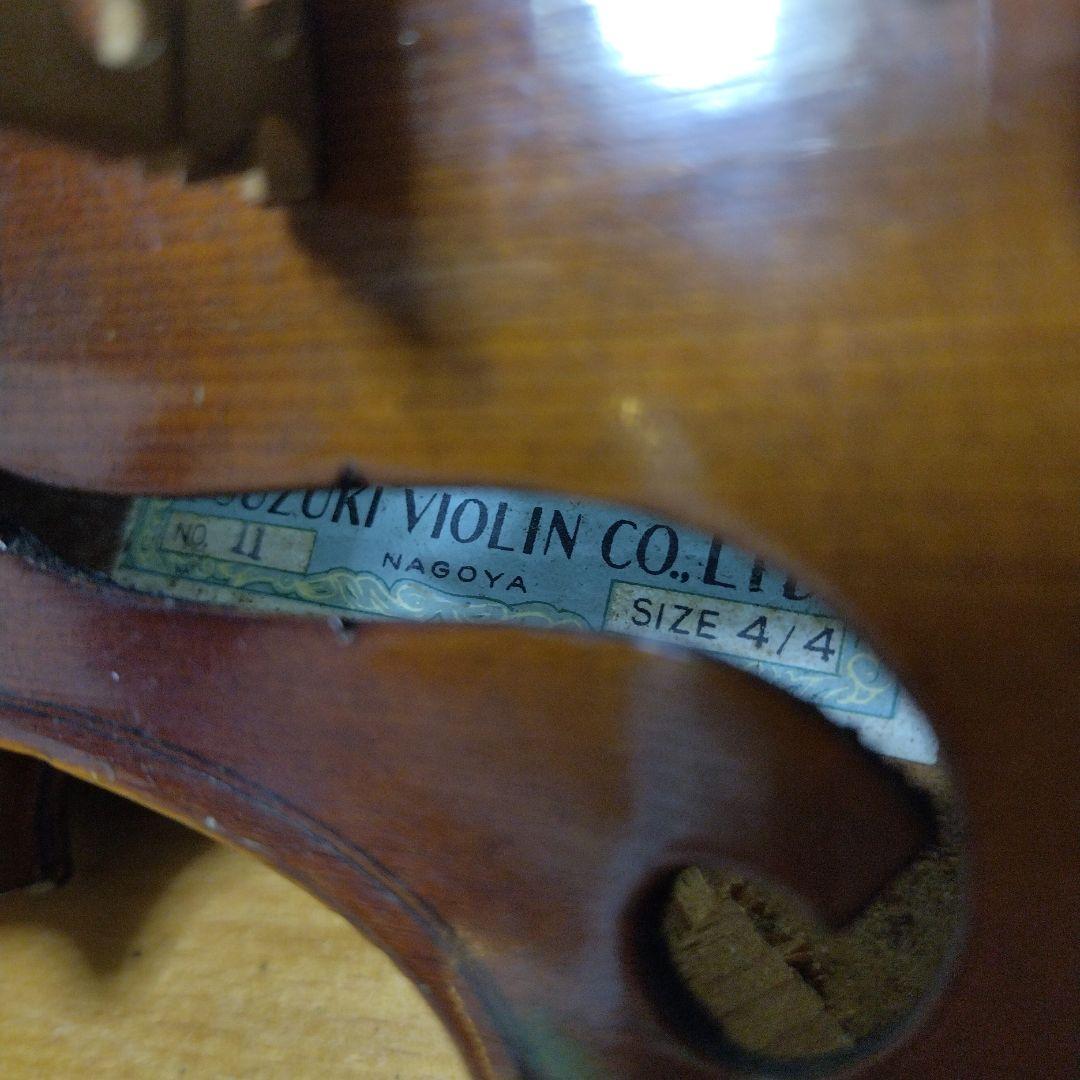♥大幅値下げしました♥スズキバイオリン4/4 NO．11♥弓、ケース、松脂付き